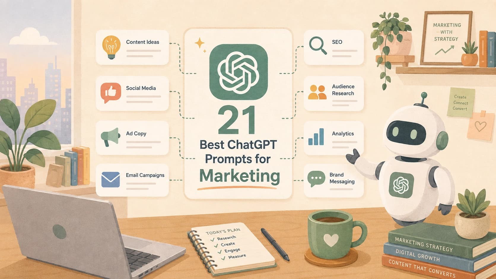 21 Best ChatGPT Prompts for Marketing in 2026