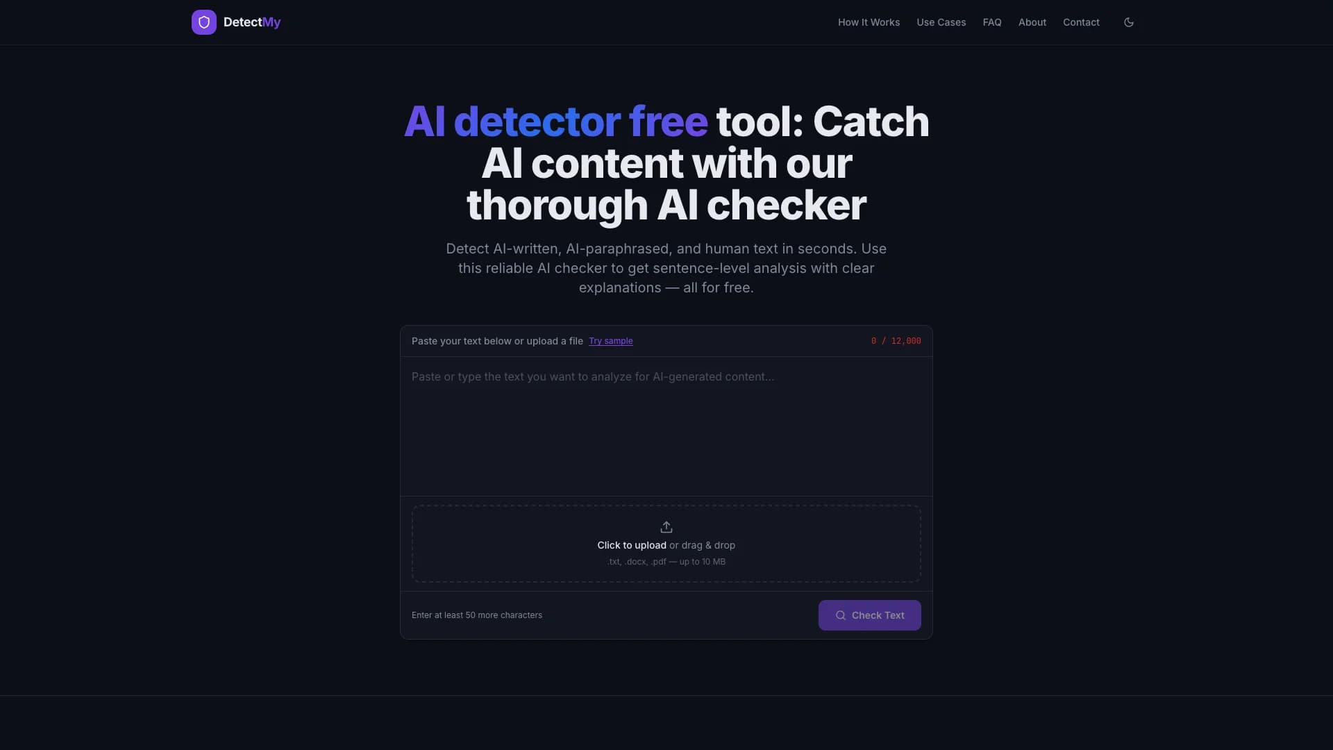 Detectmy AI screenshot