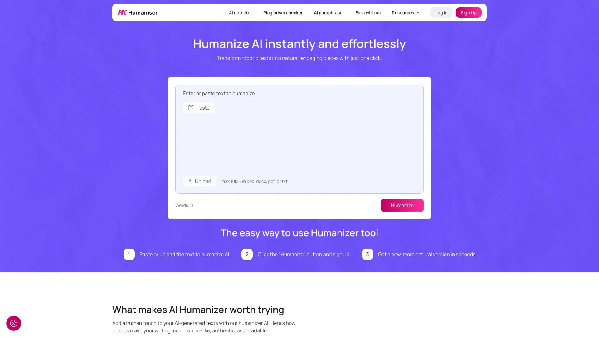 Humaniser AI screenshot