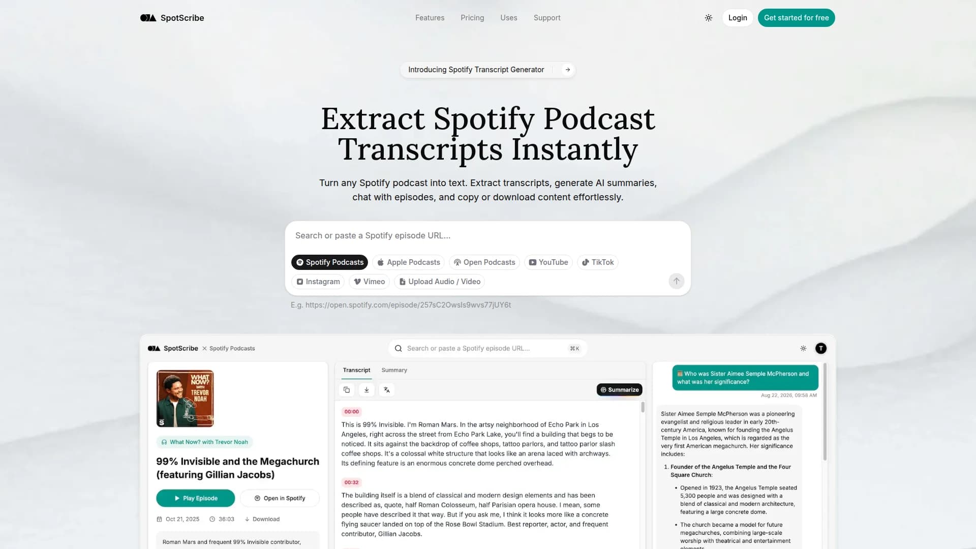 SpotScribe screenshot