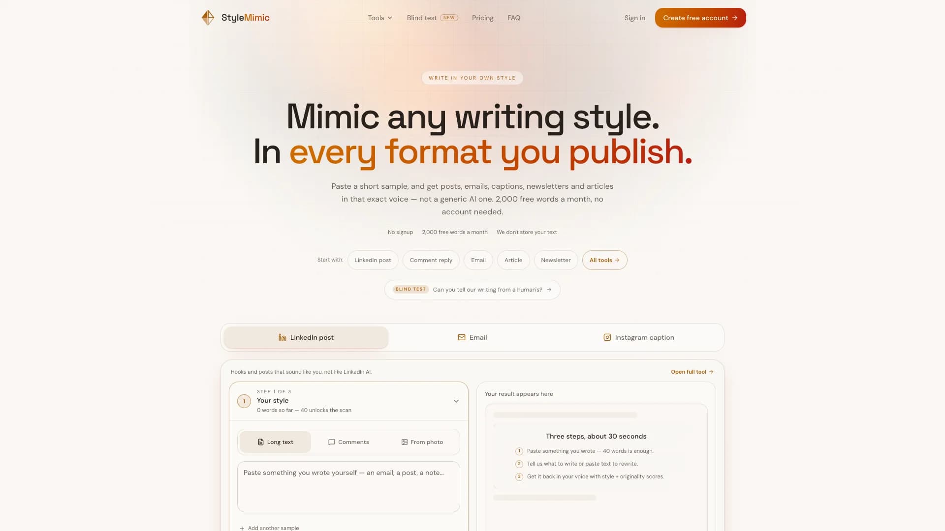 StyleMimic screenshot