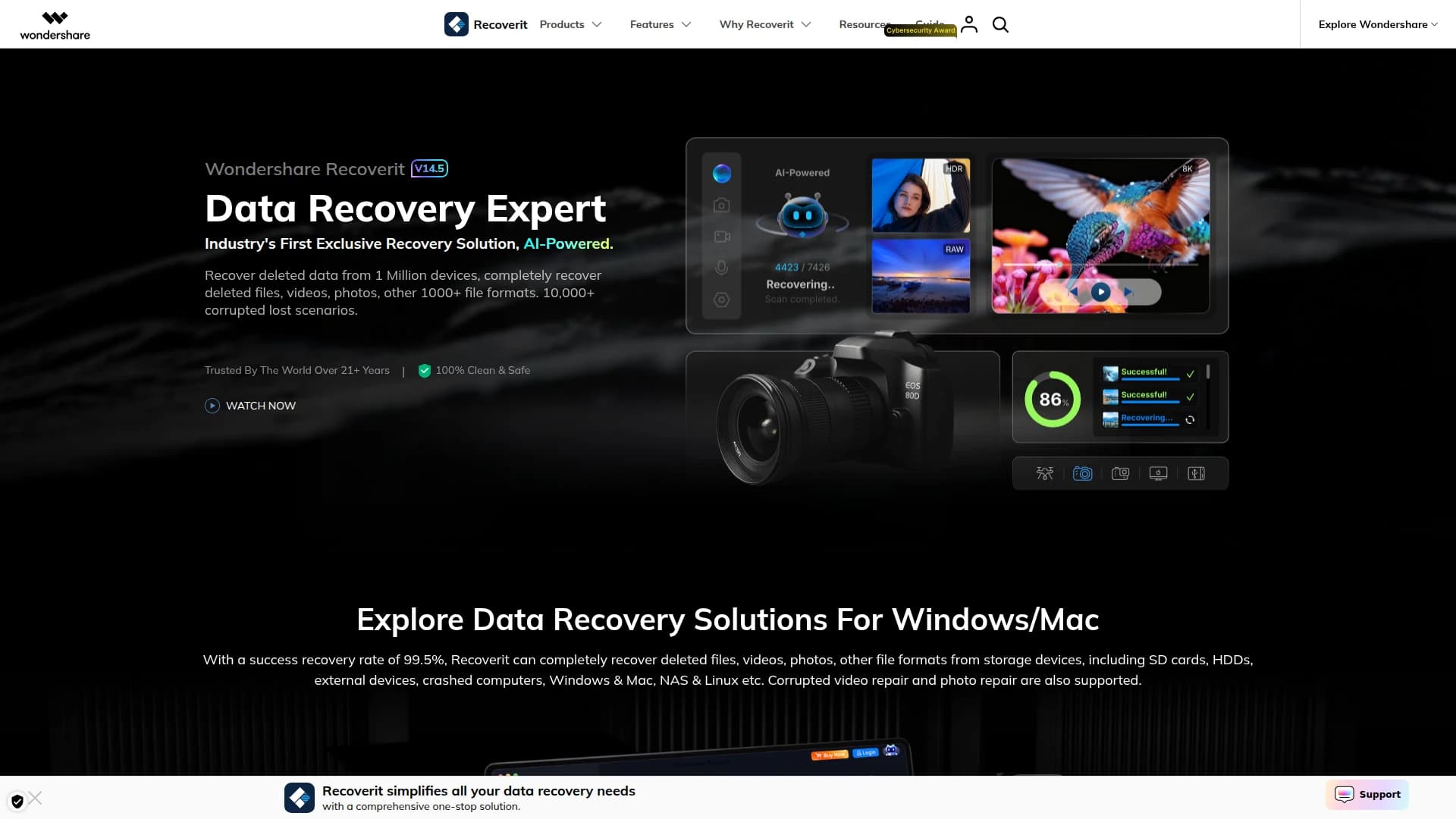 Wondershare Recoverit screenshot